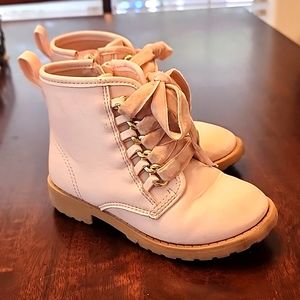 Pink Little Girl Ankle High Boots